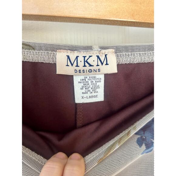 Vintage 90's Floral Midi Skirt Size XL | 90's Workwear Grunge Style - Picture 4 of 5